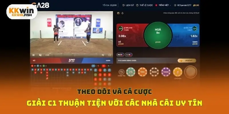 Theo dõi và cá cược giải C1 thuận tiện với các nhà cái uy tín